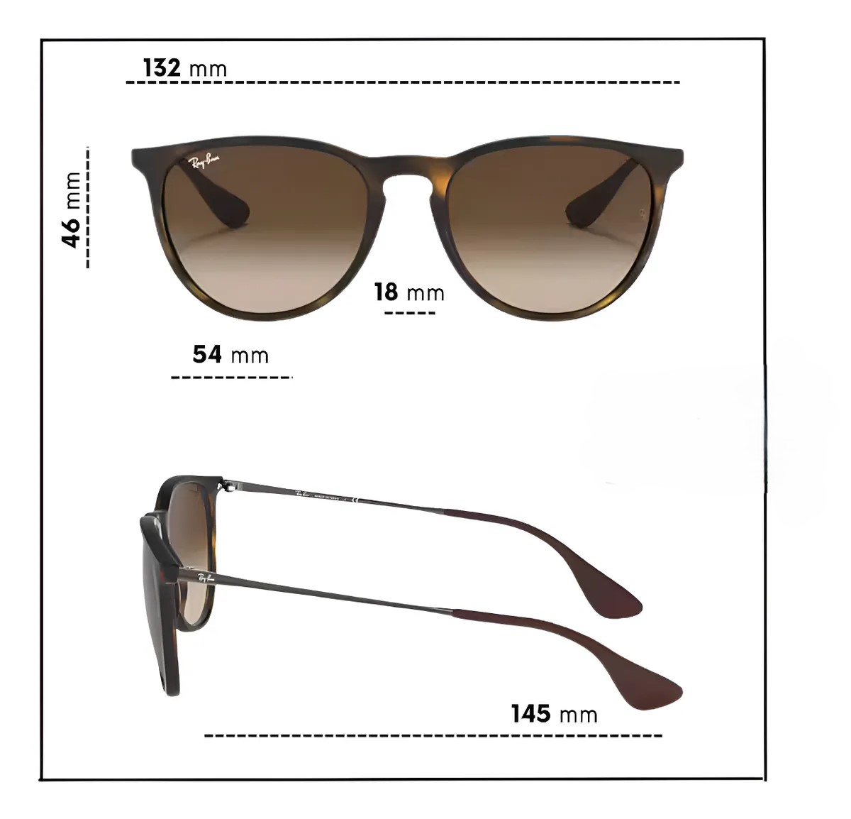 Lentes ERIKA 865-13 dimensiones